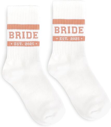 Bride Socks for Bridal Shower Gifts, Bride to Be Gifts, White Bridal Socks for Wedding Engagement Bachelorette in Saudi Arabia