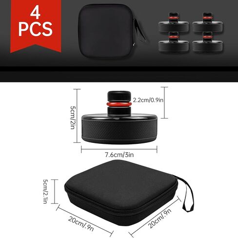 Lifting Jack Pad for Tesla Model 3/S/X/Y, Tesla Jack Pucks Accessories with Storage Case, 4PCS Car Tire Lift Jack Point Protect Blocks, Heavy Duty Rubber Jack Pads for Tesla Vehicles in Kuwait
