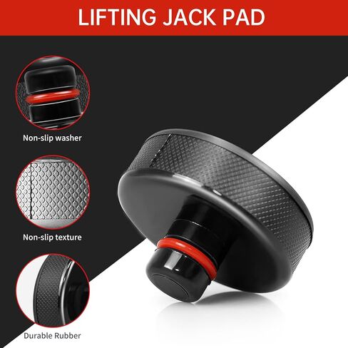 Lifting Jack Pad for Tesla Model 3/S/X/Y, Tesla Jack Pucks Accessories with Storage Case, 4PCS Car Tire Lift Jack Point Protect Blocks, Heavy Duty Rubber Jack Pads for Tesla Vehicles in Kuwait