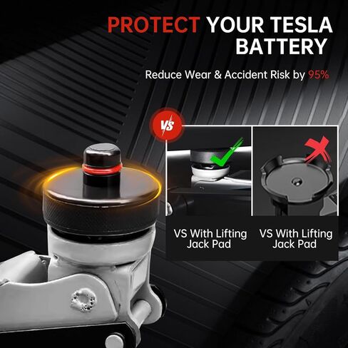 Lifting Jack Pad for Tesla Model 3/S/X/Y, Tesla Jack Pucks Accessories with Storage Case, 4PCS Car Tire Lift Jack Point Protect Blocks, Heavy Duty Rubber Jack Pads for Tesla Vehicles in Kuwait