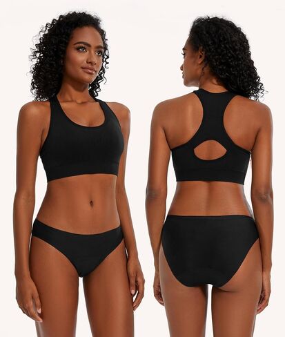 Period Underwear for Women & Teens, Seamless Bikini, Low Waist Panties, 3 Pack in Saudi Arabia