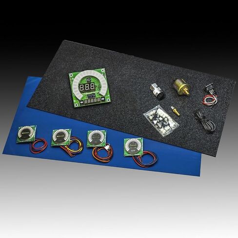 Universal 5.5 Gauge Bargraph Instrument Kit-Create-A-Dash ، Red LED Display ، لوحة معلومات قابلة للتخصيص-Red BG10005R in Kuwait