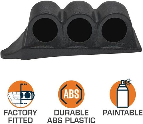 Triple Dashboard Gauge Super Duty Power Stroke ABS Plastic for Ford for Excursion 2000-2005 for F250 SuperDuty 1999-2007 for F350 SuperDuty 1999-2007 for F450 SuperDuty 1999-2007 in Saudi Arabia