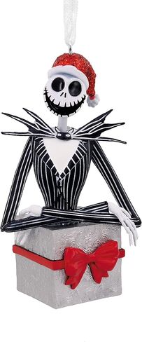 هولمارك ديزني تيم بيرتون The Nightmare قبل عيد الميلاد جاك Skellington و Zero Christmas Ornament in Kuwait