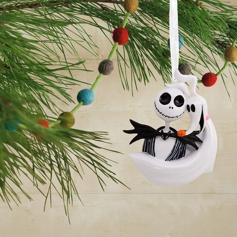 هولمارك ديزني تيم بيرتون The Nightmare قبل عيد الميلاد جاك Skellington و Zero Christmas Ornament in Kuwait