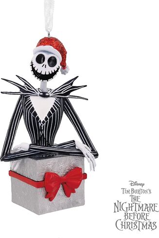 هولمارك ديزني تيم بيرتون The Nightmare قبل عيد الميلاد جاك Skellington و Zero Christmas Ornament in Kuwait