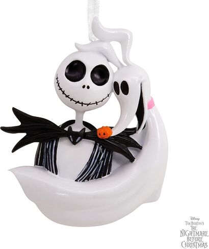 هولمارك ديزني تيم بيرتون The Nightmare قبل عيد الميلاد جاك Skellington و Zero Christmas Ornament in Kuwait