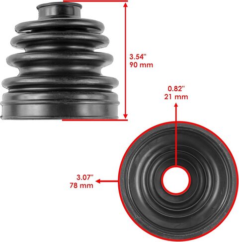 Caltric Rear Axle Outer Inner Cv Boot Kit Compatible with Polaris Ranger 500 2X4 4X4 6X6 2005 in Saudi Arabia
