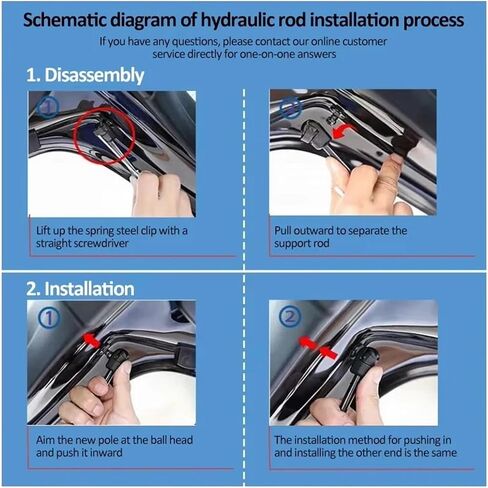 Trunk Shock Absorber Luggage Hydraulic Pole Rear Door Pneumatic Rods Car Trunk Support Rod Compatible for Haval F7X 2018-2024 Accessories(2 pcs) in Saudi Arabia