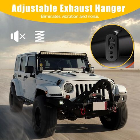 Rubber Exhaust Hanger, Heavy-Duty Muffler Support Bushing, 4 Holes (0.47 Inch), High-Density Tailpipe Damping Hanger (2PCS, Black) in Saudi Arabia