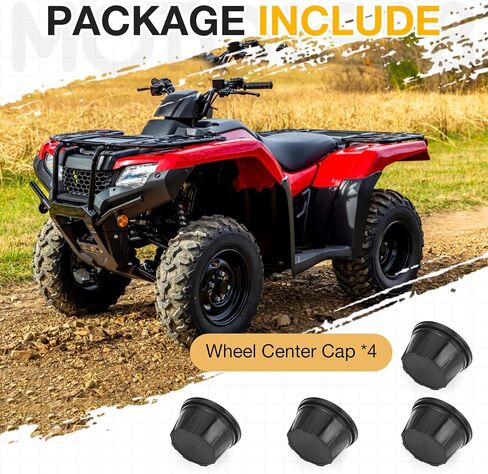 قبعة مركز العجلات الخلفية الأمامية لـ Recon 250 Fourtrax 300 Rancher 350 400 420 فورمان 450 500 Rubicon 500 520 TRX300 TRX350 TRX400 TRX420 TRX500 TRX520 44732-HC4-010 44732-HC4-000 in Saudi Arabia