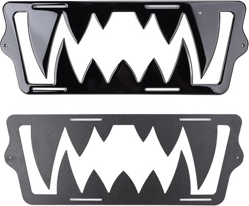Tooth Shaped Front Grille Insert, Unique Look Bumper Center Grille Replacement for Polaris 2015 2025 Crafted from Premium ABS Materials (Red) in Saudi Arabia