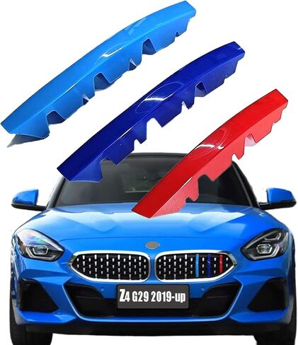 McOlored Clips متوافقة مع 19-25 BMW Z4 G29 FIT 20I 30I M40I ROADSTER 2019 2020 2021 2022 2023 2024 2025 Stripe Grille Grill Insert in Kuwait