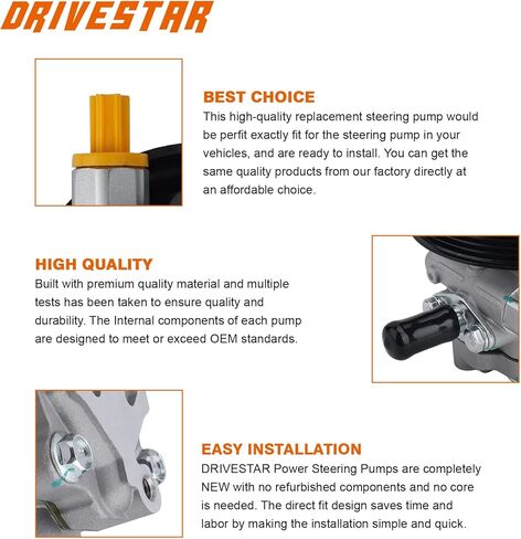 Drivestar 21-5450 مضخة التوجيه السلطة ، FIT 2004-2006 لنيسان Altima/Sentra ، 2.5L in Saudi Arabia