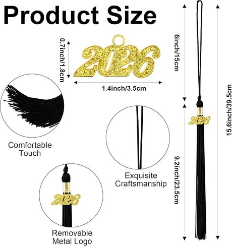 2025 Tassel Graduation ، Tassel Tassel Black 2025 ، 2025 Tassel Charms for Graduation Cap Decorations Memorial Tassel للتخرج 2025 فئة 2025 هدية تاسيل تاسيل. in Kuwait