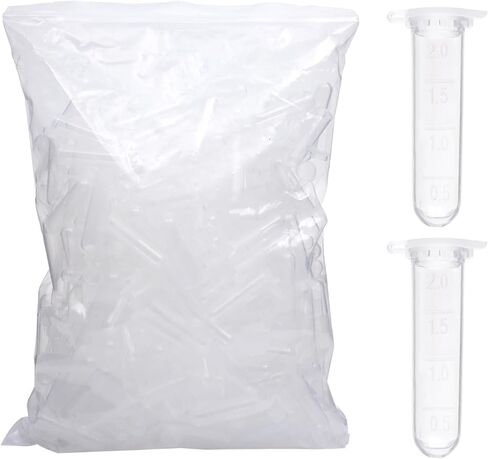 أنابيب طرد مركزي سعة 10 مل، 200 قطعة من الأنابيب المخروطية المعقمة، أغطية لولبية مانعة للتسرب (أزرق)، حاوية بلاستيكية مع علامات Gra0duated وكتابة، غير بيروجينية، خالية من DNase/RNase، (عبوة من حقيبتين) in Kuwait