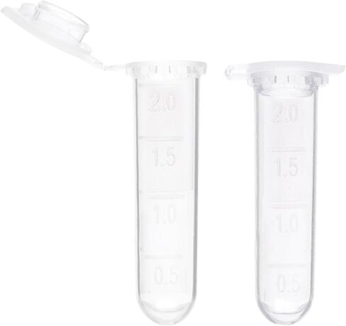 أنابيب طرد مركزي سعة 10 مل، 200 قطعة من الأنابيب المخروطية المعقمة، أغطية لولبية مانعة للتسرب (أزرق)، حاوية بلاستيكية مع علامات Gra0duated وكتابة، غير بيروجينية، خالية من DNase/RNase، (عبوة من حقيبتين) in Kuwait