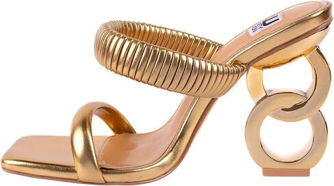 Ninety Union Raddle Metallic Heel Pleaded Two Band Slide in Saudi Arabia