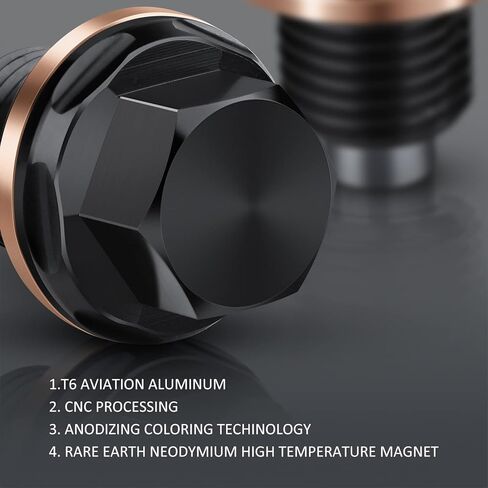 (20Pcs) M12 (12 * 18 * 1.5) Oil Drain Plug Red Copper Gaskets Crush Washers Seal Ring Replacement for Select Models DFL-044 in Kuwait