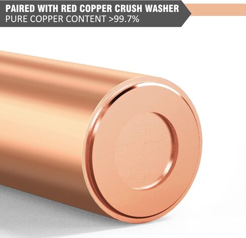 (20Pcs) M12 (12 * 18 * 1.5) Oil Drain Plug Red Copper Gaskets Crush Washers Seal Ring Replacement for Select Models DFL-044 in Kuwait