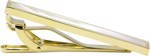 Zeey Gold Mother of Pearl Men Tie Clip في مربع الهدايا النساء البار التعادل للرجال لبرنامج Necktie Daily Daily Office Office Anniversary Occitions in Saudi Arabia