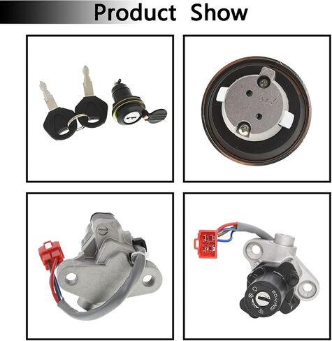 مفتاح الإشعال مفتاح غطاء الغاز غطاء القفل مفتاح 4pcs مجموعة الاستبدال ل yamaha v-star 650 1100 1999-2016 in Saudi Arabia
