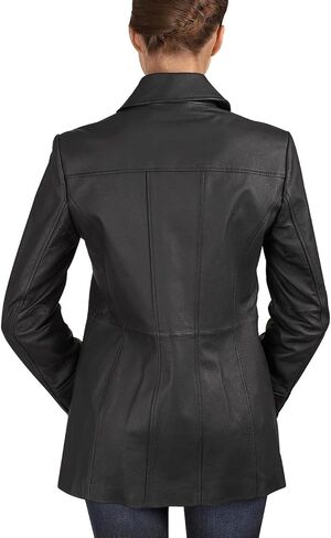 BGSD Women Megan Lambskin Leather Coor Coat (متوفر أيضًا بحجم زائد و Petite) in Kuwait