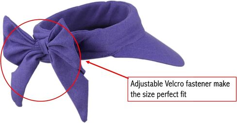 Visor Women Summer Cotton/Linen/Straw Solid Color Color Bow Bow مع 50 UPF-UV Sun Protection in Saudi Arabia