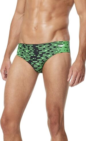 Speedo Men's Standard Swimsuit Brief ProLT Printed Team Colors, Black, 32 in Saudi Arabia