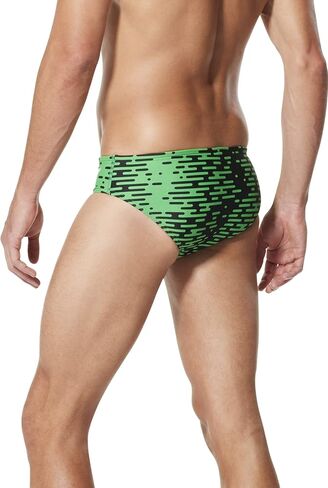Speedo Men's Standard Swimsuit Brief ProLT Printed Team Colors, Black, 32 in Saudi Arabia