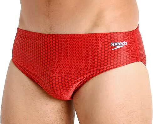 Speedo Men's Standard Swimsuit Brief ProLT Printed Team Colors, Black, 32 in Saudi Arabia