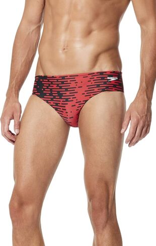 Speedo Men's Standard Swimsuit Brief ProLT Printed Team Colors, Black, 32 in Saudi Arabia