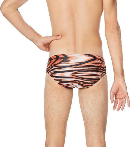 Speedo Men's Standard Swimsuit Brief ProLT Printed Team Colors, Black, 32 in Saudi Arabia