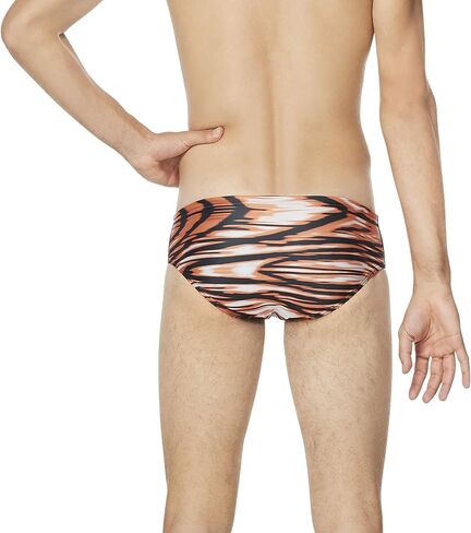 Speedo Men's Standard Swimsuit Brief ProLT Printed Team Colors, Black, 32 in Saudi Arabia