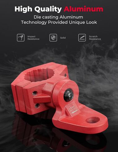 KEMIMOTO ATV Whip Mount, Heavy Duty Light Flag Mounts Fit for 0.875"/1"/1.125" Handlebar Rack Bar, Whip Light Mounting Bracket for ATV E-Bike Gocart- 360° Rotating Flag Hole in Saudi Arabia