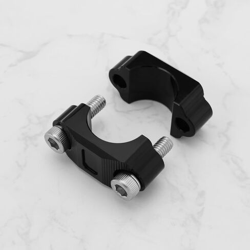 2pcs 7/8 بوصة مشبك حامل الفرامل للدراجات النارية مع مسامير لدراجة دراجة نارية كواد 4-WHEELER 22 مم مقود متوافق مع CRF250 أسود in Saudi Arabia