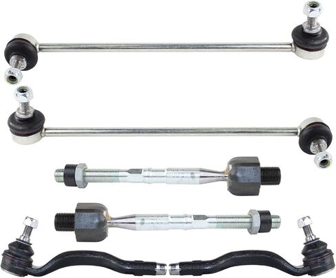 6pcs Suspension Kit Set Front Left Driver and Right Passenger Inner Outer Side Steel Performance Sway Bar Tie Rod E46 for BMW for 325xi 2.5L 2001-2005 for 330xi 3.0L 2001-2005 in Saudi Arabia