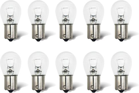 1156 Amber Light Bulb 10 Pack,S25 Automotive Brake Light Turn 1156A Miniature Bulb Mini Bulb Taillight Turn Signal Light,Replacement for Cars,Trucks,SUVs in Saudi Arabia