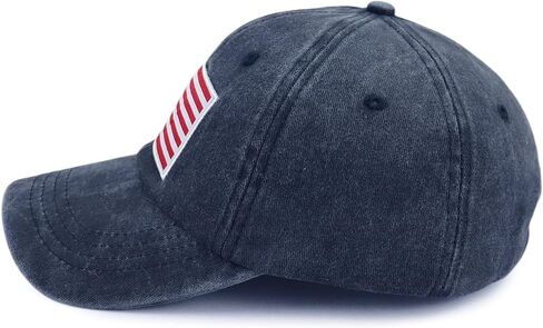American Flag Hat for Men Women, Funny Adjustable Cotton Baseball Cap in Saudi Arabia