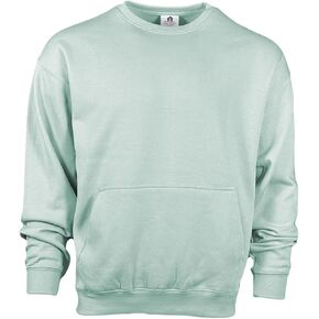 Homespun Ultra Soft 3-End Ringspun Cotton/Poly Fleece Pouch Pocket Crews in Kuwait