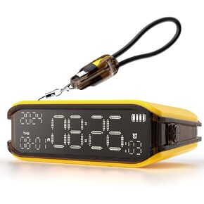 Digital Alarm Clocks for Bedrooms, Small Alarm Clock for Bedside, Loud Alarm for Heavy Sleepers, Adjustable Brightness, 12/24H, Pomodoro Timer in Saudi Arabia