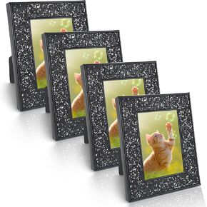 Polaroid Frame, 2x3 Picture Frame for Fujifilm Instax Film & Polaroid Film, Small Glass Frame, Glitter Mini Photo Frames for Tabletop, Great gift for Thanksgiving Christmas (Gold, 4 Pack) in Saudi Arabia