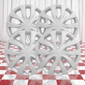 Set of 4 Silver 10 Spoke 17" Wheel Covers for Nissan Rogue S 2014-2020 in Kuwait