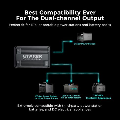 Fleet Charger Fleet 1000 متوافق مع مولدات الطاقة الشمسية في محطة الطاقة ، وشاحن بطارية السيارات DC-DC Car DC-DC MAX MAX MAX SOLAR in Saudi Arabia