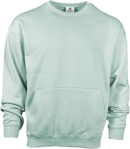 Homespun Ultra Soft 3-End Ringspun Cotton/Poly Fleece Pouch Pocket Crews in Kuwait