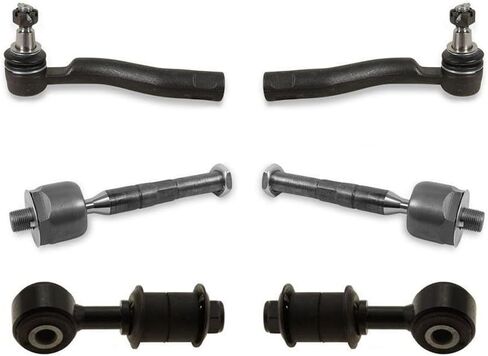 6pcs Suspension Kit Set Front Left Driver Inner Outer Side Sway Bar Tie Rods for Lexus for LX470 4.7L 1998-2002,for Toyota for Land Cruiser 4.7L 1998-2002 EV800319 ES800450 in Saudi Arabia