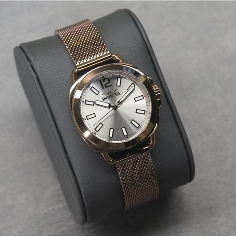 Invicta Lady's Wildflower 32mm Stainless Steel Quartz Watch, Gold (Model: 46338) in Saudi Arabia