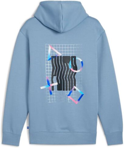 Puma Mens X Graphic Hoodie Athletic Outerwear Technology Casual Comfort Technology - Blue - Size S in Saudi Arabia