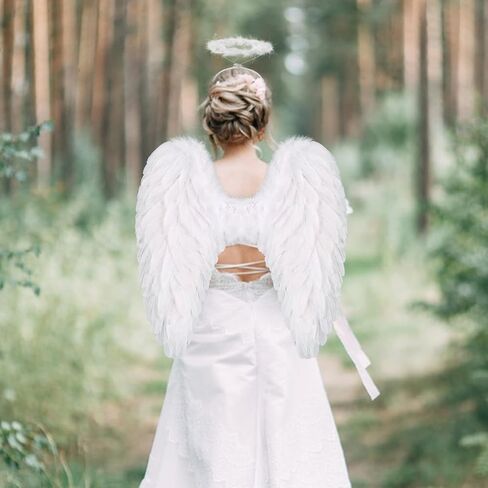 Angel Wings for Adult Feather Angel Costume for Women Halloween Costume in Kuwait