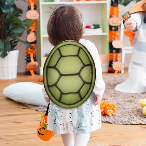 Operitacx Turtle Shell Costumes for Kid & Adult, Halloween Costume EVA Turtle Shell for Halloween Dress Up Cosplay Party in Kuwait